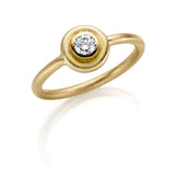 Jubiläum-Goldring 0,25 ct Brillant