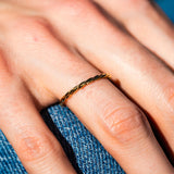 Goldener Kordel Ring