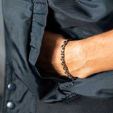 Geschwärztes Ankerarmband