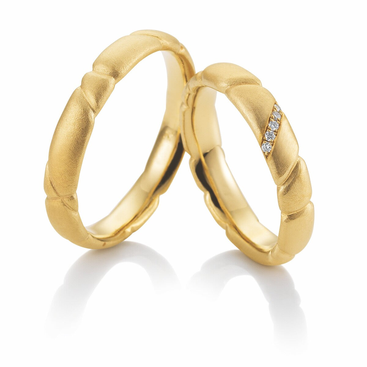 Wilde Ehe Ringe "Kokon"