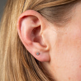 Weißgold Stecker