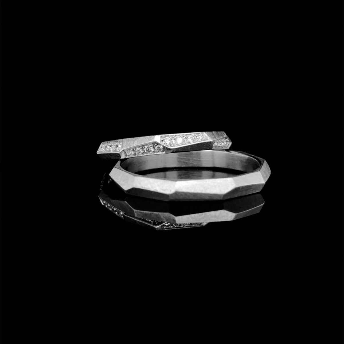 Wilde Ehe Ringe "Wellenbrecher"