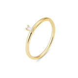 Verlobungsring mit Baguette-Diamant